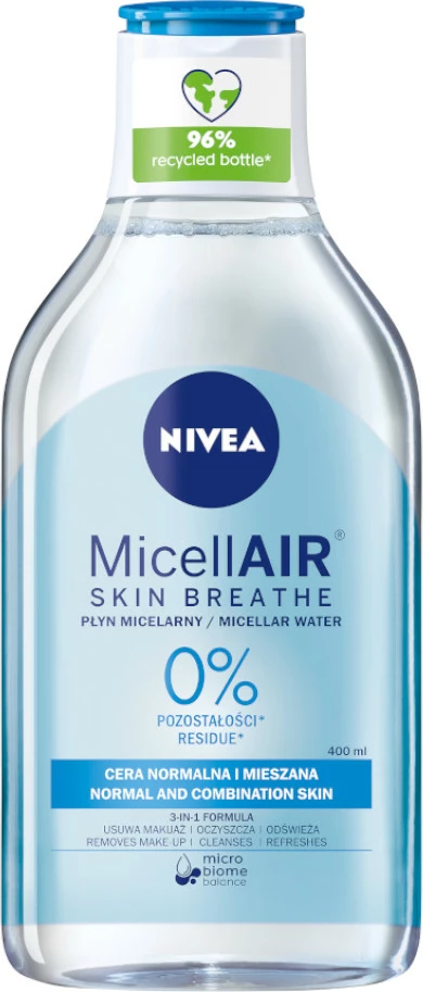 Ujë micelar për femra Nivea MicellAir Skin Breathe 400ml