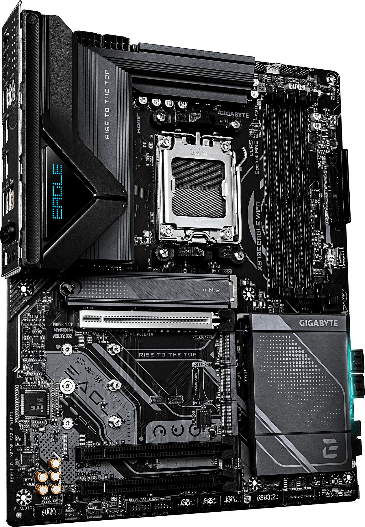 Pllakë amë Gigabyte X870E EAGLE WIFI7, Socket AM5, 4x DDR5, 4x M.2, HDMI/DP