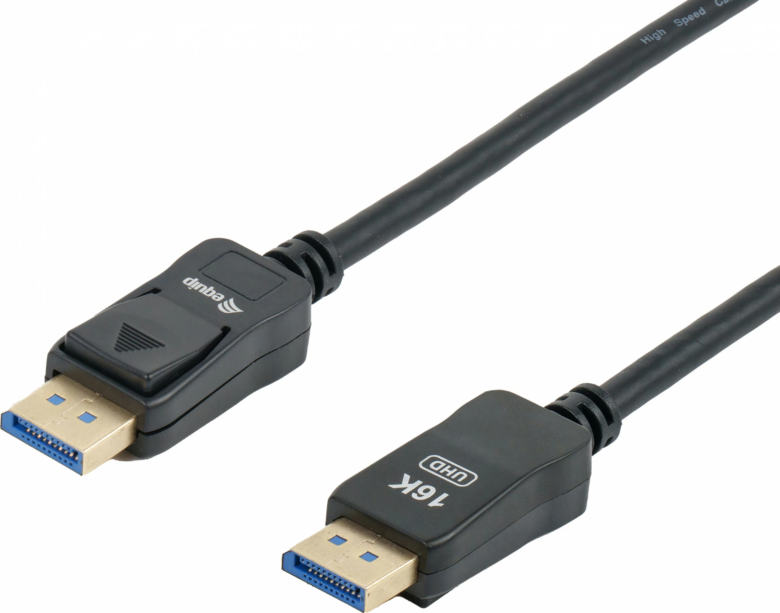 Kabllo DisplayPort 2.1 Equip, 2.0m, 16K/60Hz, 40Gbps, e zezë