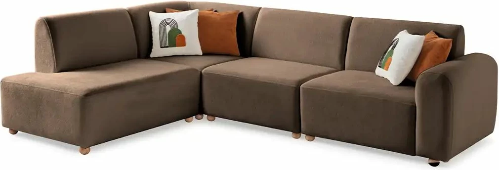 Këndare S-Loft, ngjyrë kafe, Atelier del Sofa, majtas
