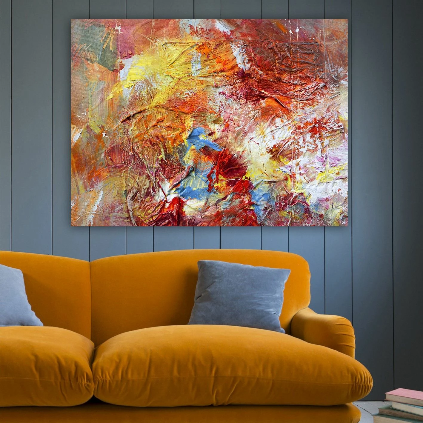 Pikturë dekorative në kanavacë, shumëngjyrëshe, 70x100cm, 93873286_70100