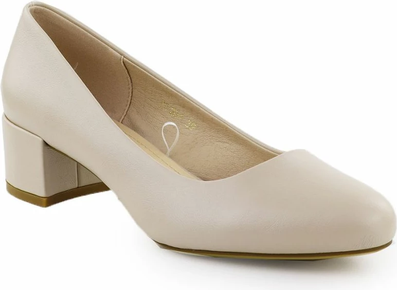 Këpucë me takë LEONE PB291, bezhë