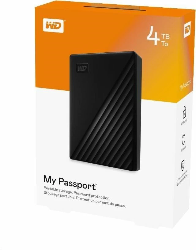 Disk i jashtëm HDD WD My Passport WDBPKJ0050BBK-WESN 5TB i zi
