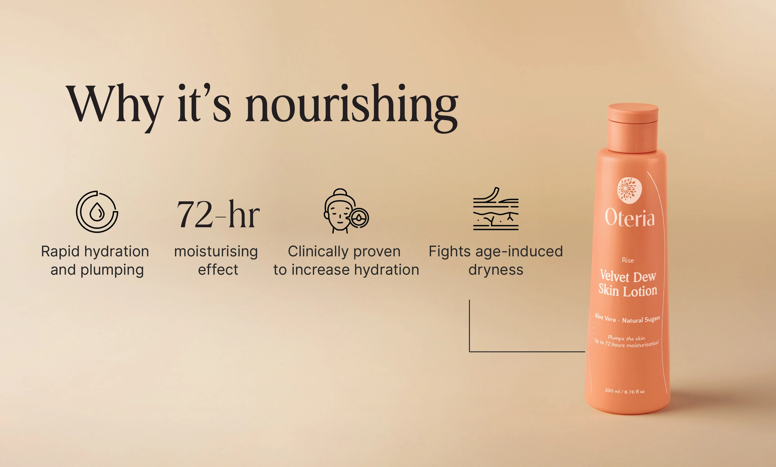 Losion për trup ,Velvet Dew Skin Lotion, 200ml