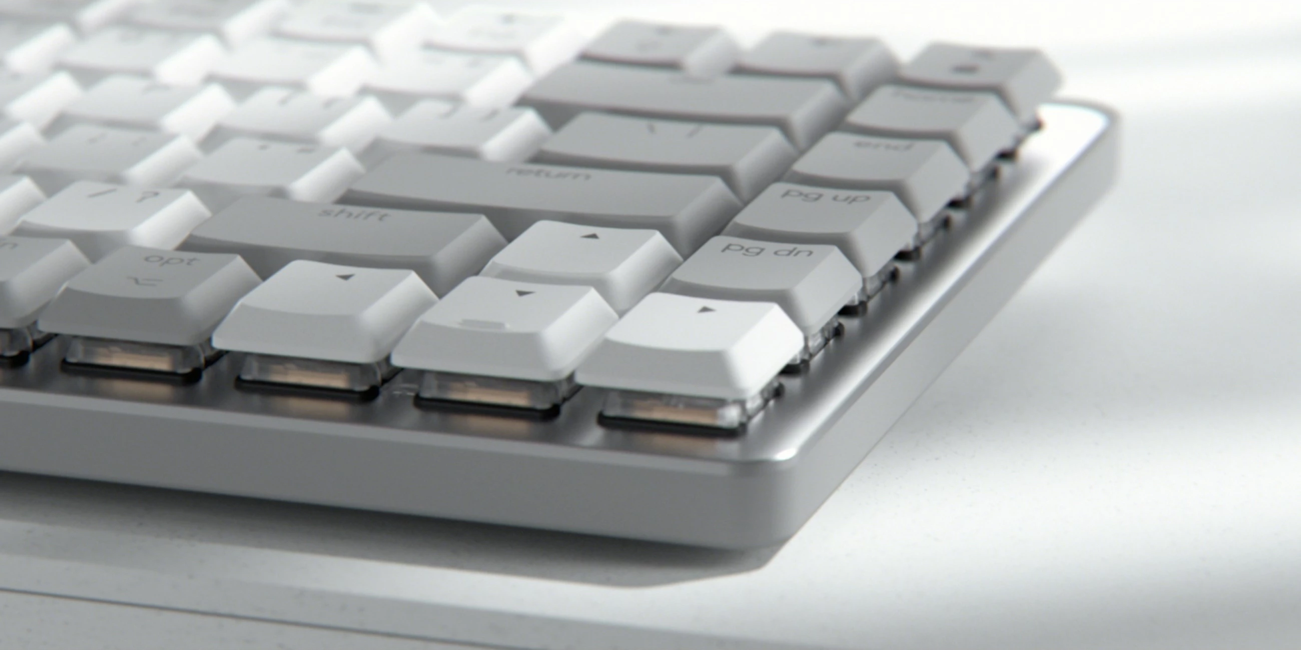 Tastierë mekanike Logitech MX Mechanical Mini për Mac, Wireless, E bardhë