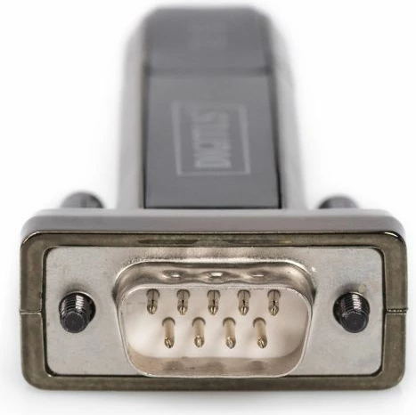 Adapter DIGITUS DA-70156 USB në RS-232, i zi