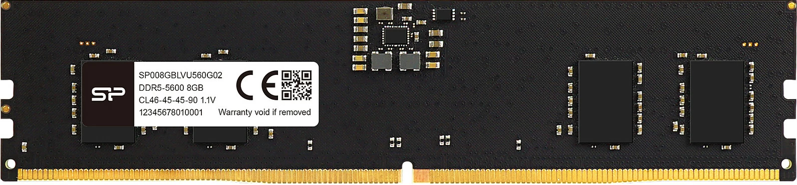 RAM Memorje Silicon Power DDR5 DIMM 16GB 5600MHz CL46, e zezë