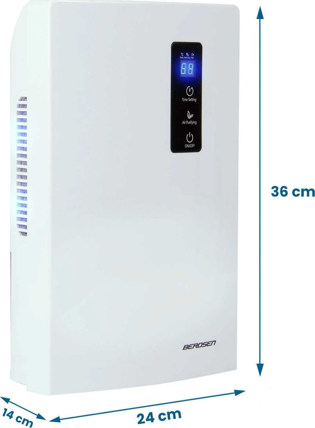 Dehumidifier ajri Berdsen BR-20 2 L, 90 W, UV, 30 m², i bardhë
