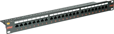 Patch panel ROLINE Cat.6 19inç, 24 Porta UTP, i zi