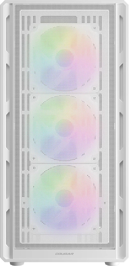 Kasë COUGAR AIRFACE PURE RGB Mid Tower ATX me 4x120mm RGB, e bardhë