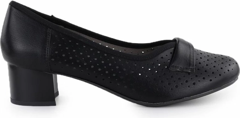 Këpucë me taka Jezzi 233-12, të zeza