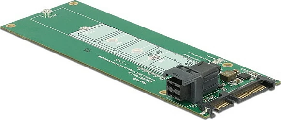 Adapter DeLOCK 62703 për SSD M.2 NGFF në SATA/SFF-8643, SATA III 6 Gbit/s
