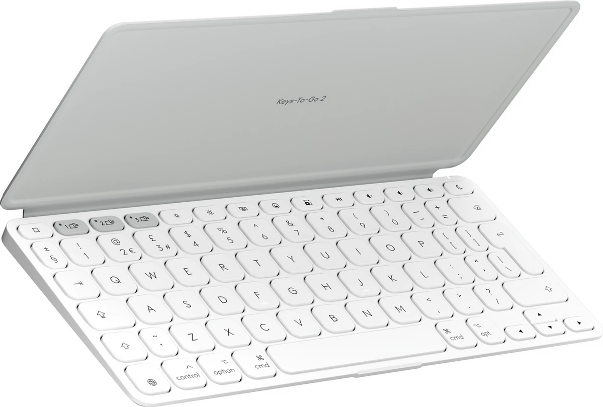 Tastierë Logitech Keys-To-Go 2 920-013018 për iPad, US-Int. layout, Standard, gri e çelët