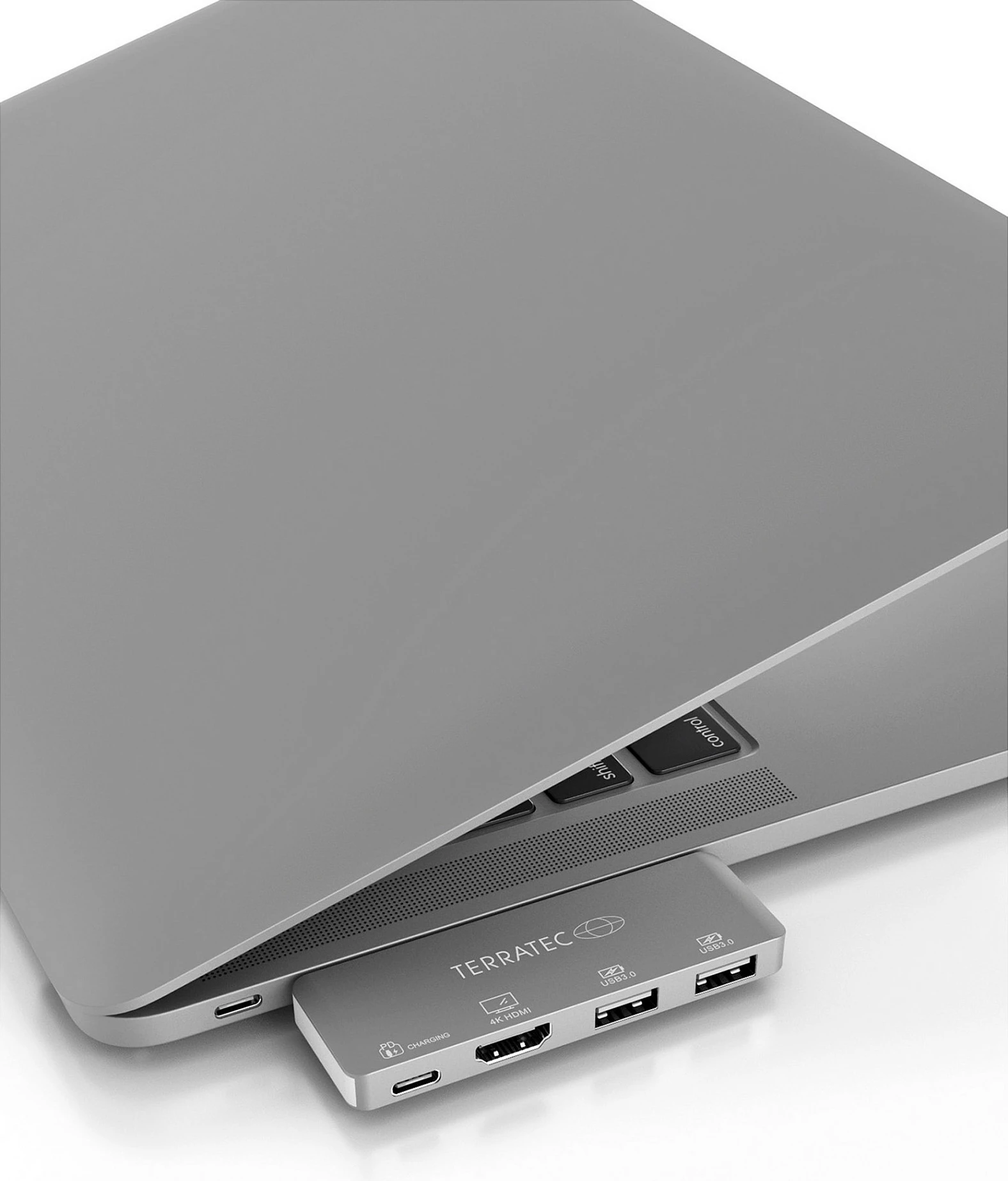 Adapter USB-C TerraTec Connect C4, HDMI 4K, 2x USB 3.0, USB-C PD, argjendtë