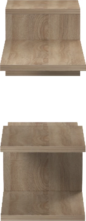 Raft muri Galler, ngjyrë sonoma, 79x19.5x18cm