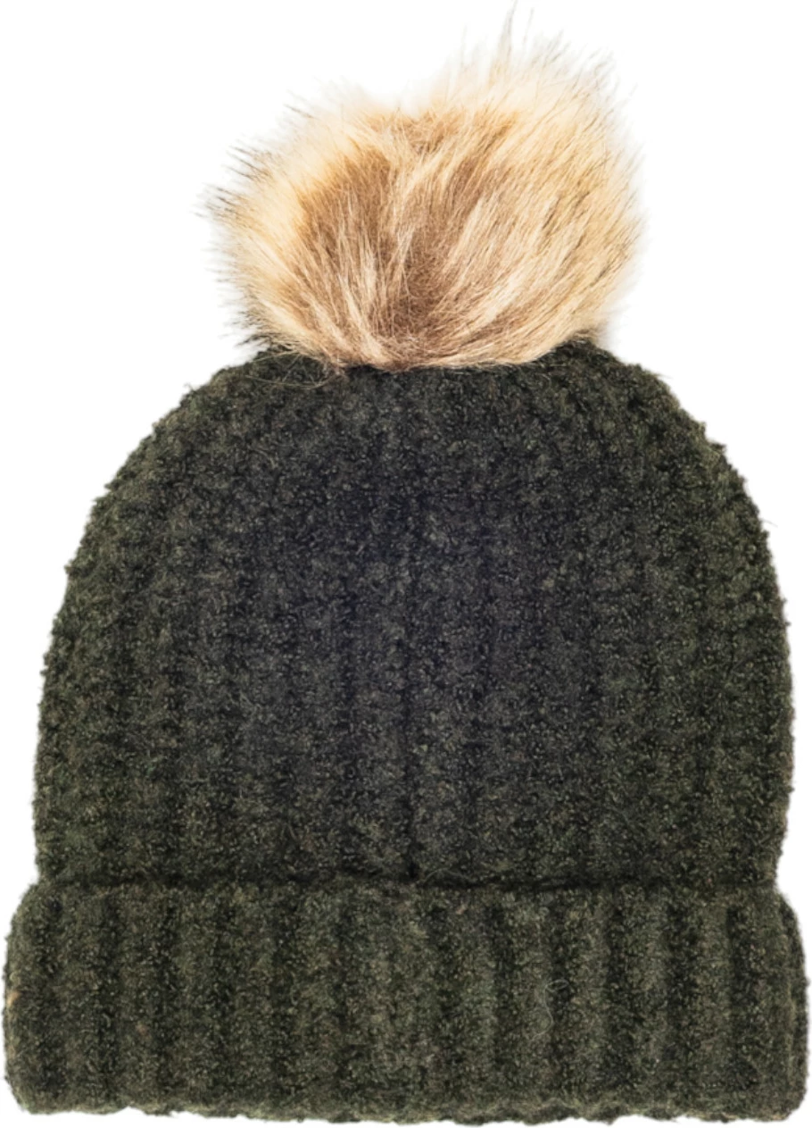 Set kapelë beanie dhe shall për femra Barbour SALTBURN LGS0077, i gjelbër i errët