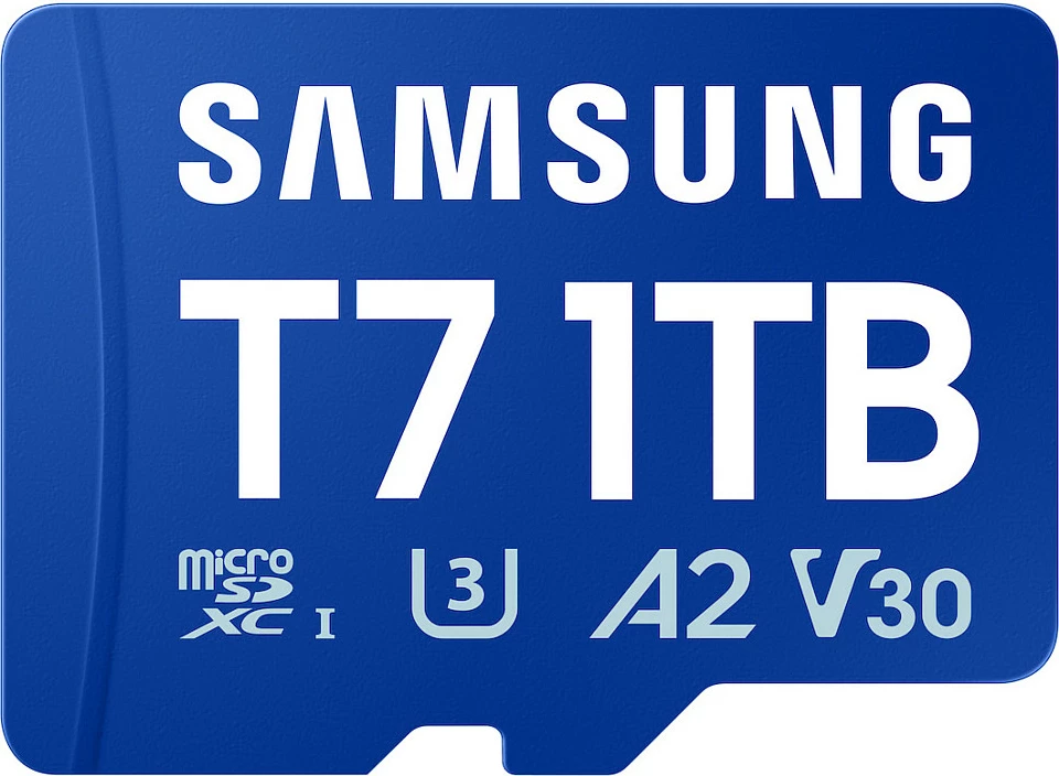 Kartelë memorje microSDXC Samsung T7 1TB, UHS-I U3 A2 V30, 170MB/s, blu