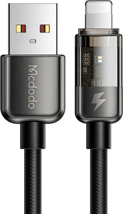 Kabllo Lightning Mcdodo CA-3140, 1.2m, 12W, e zezë