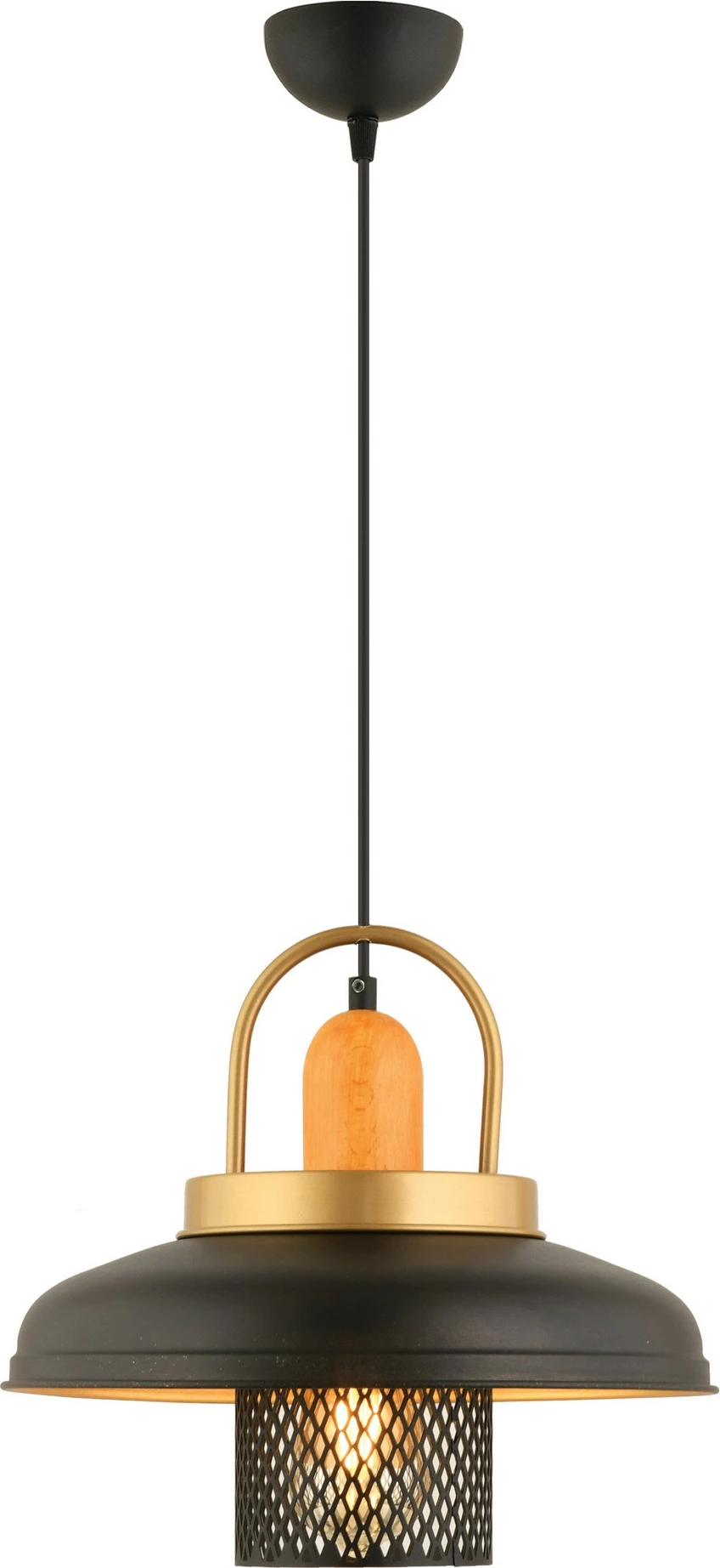 Llambë tavani Opviq, YM-4, metal, e zezë