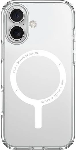 Mbështjellës UNIQ Clario për iPhone 16 Plus 6.7", Magclick, Transparent