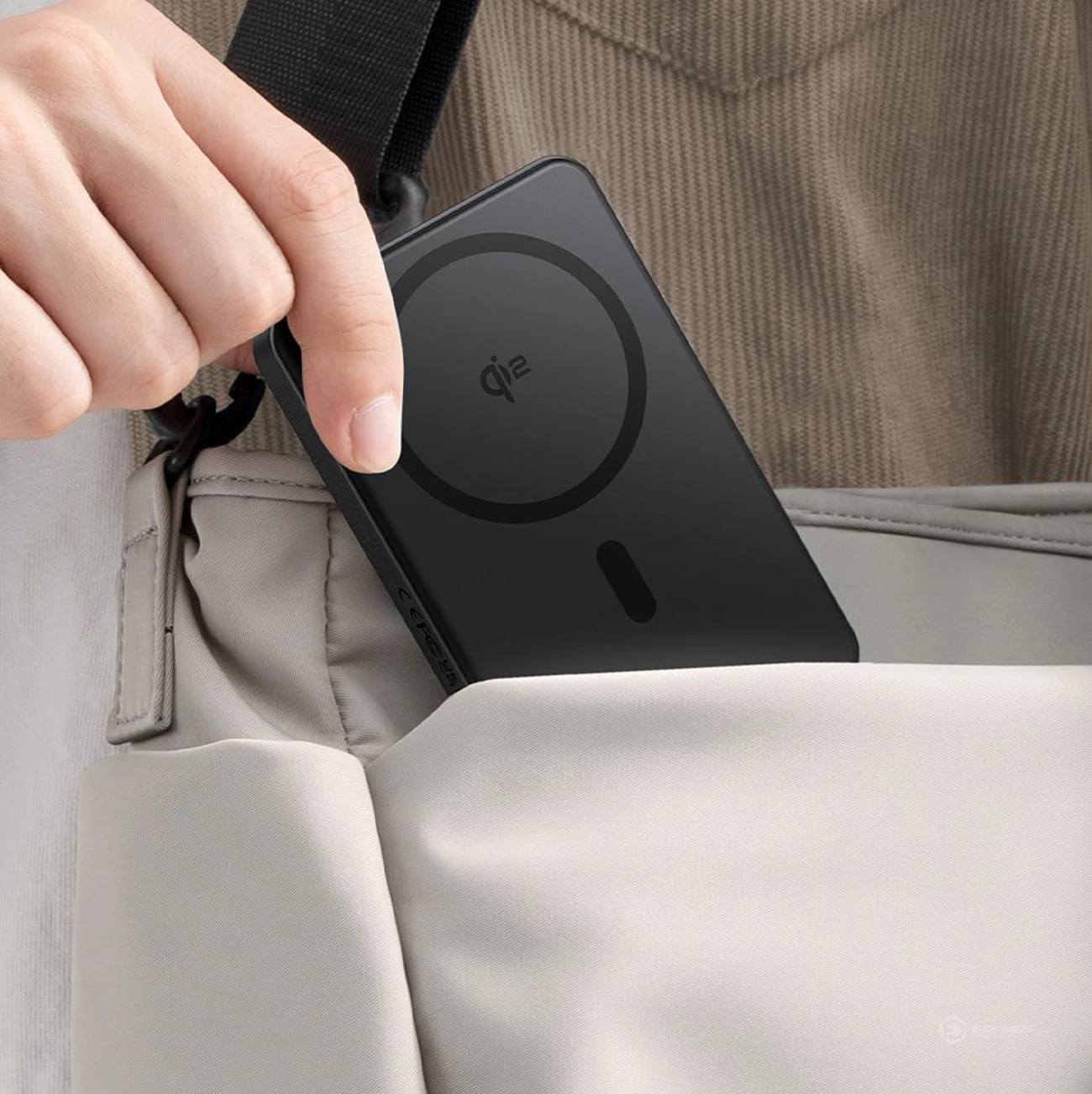 Power bank Baseus Airpow II 10000mAh me MagSafe Qi2, 22.5W, me kabllo USB-C, e zezë