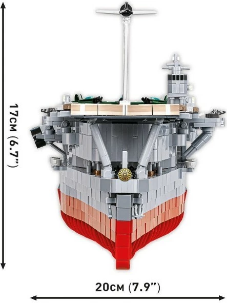 Set blloqesh Cobi Klocki IJN Akagi Aircraft Carrier, 3573 pjesë, Historical Collection