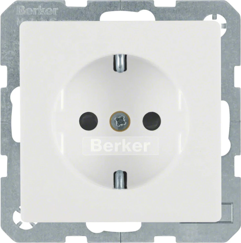 Prizë muri Berker 47236089, IP20, Duroplast, 10 copë, e bardhë