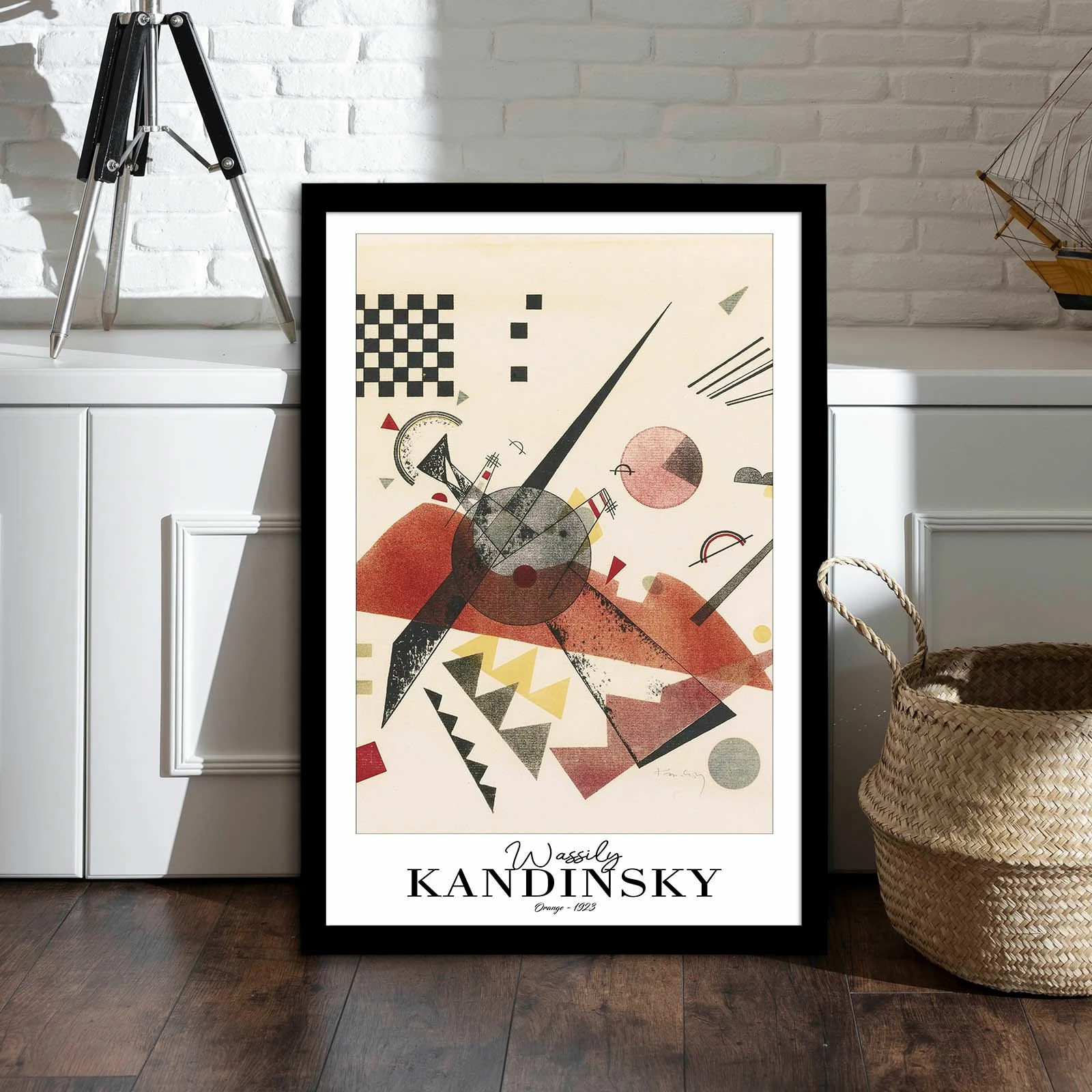 Pikturë dekorative me kornizë Wallity, 4262SYHKANDINSKY-032, shumëngjyrëshe, 42x62cm