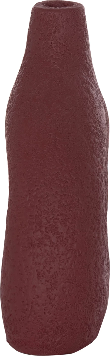 Vazo dekorative tavoline, terrakotë, ngjyrë e kuqe e errët, DECANT FH4667.06M, 17x6.5x20cm