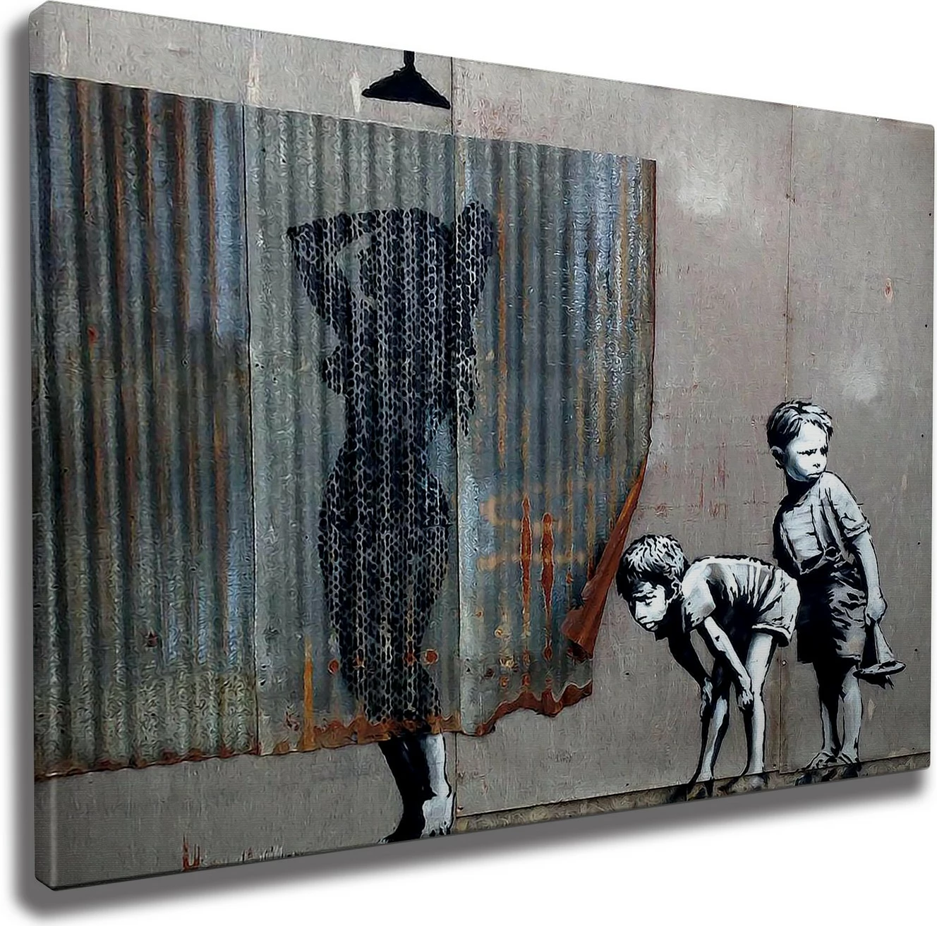 Pikturë dekorative në kanavacë, Banksy, shumëngjyrëshe, WY55, 50x70cm