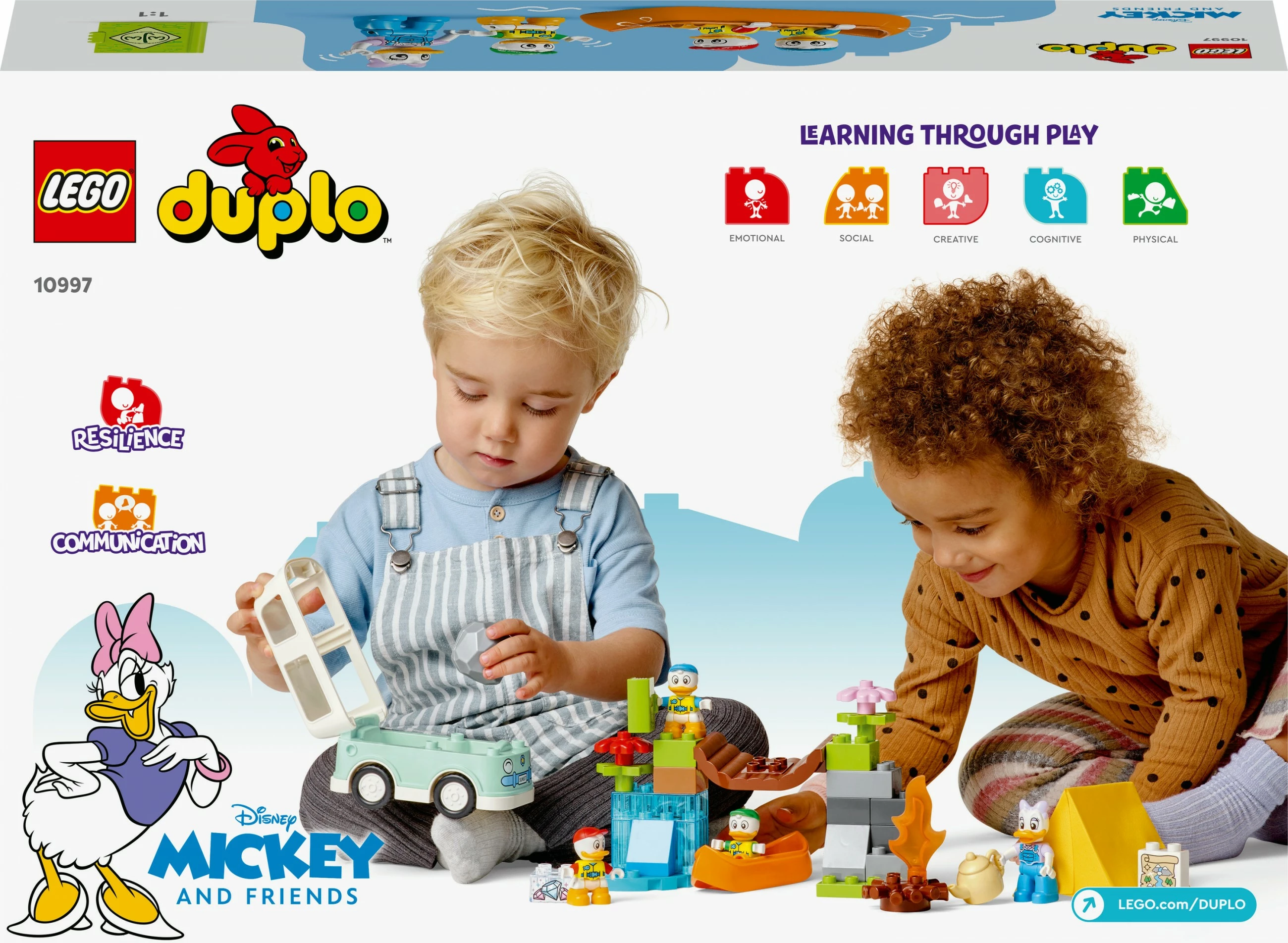 Set ndërtimi LEGO DUPLO Disney Camping Adventure, 37 pjesë, shumëngjyrësh