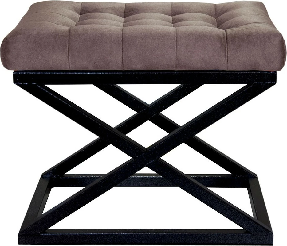 Puf Atelier del Sofa, kapraz, ngjyrë e zezë dhe kafe