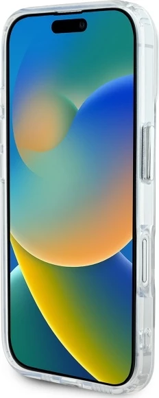 Mbështjellës Karl Lagerfeld IML Metal Karl Head MagSafe për iPhone 16, Bardhë