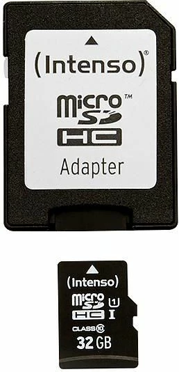 Kartelë memorie microSDHC Intenso Premium 32 GB Class 10 UHS-I me adapter