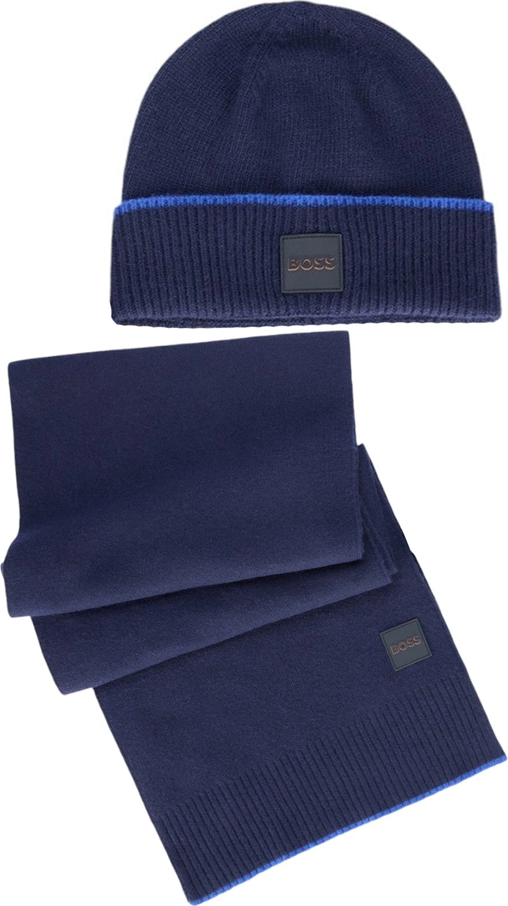 Kapelë dhe shall për meshkuj BOSS, blu
