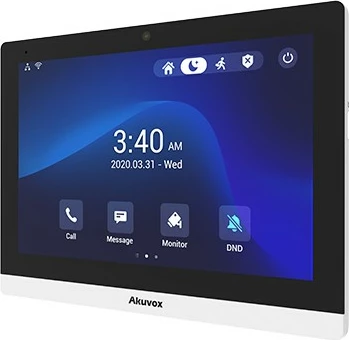 Panel interkomi Akuvox Indoor-Station C319S, ekran me prekje 10", Android, PoE, zi/bardhë