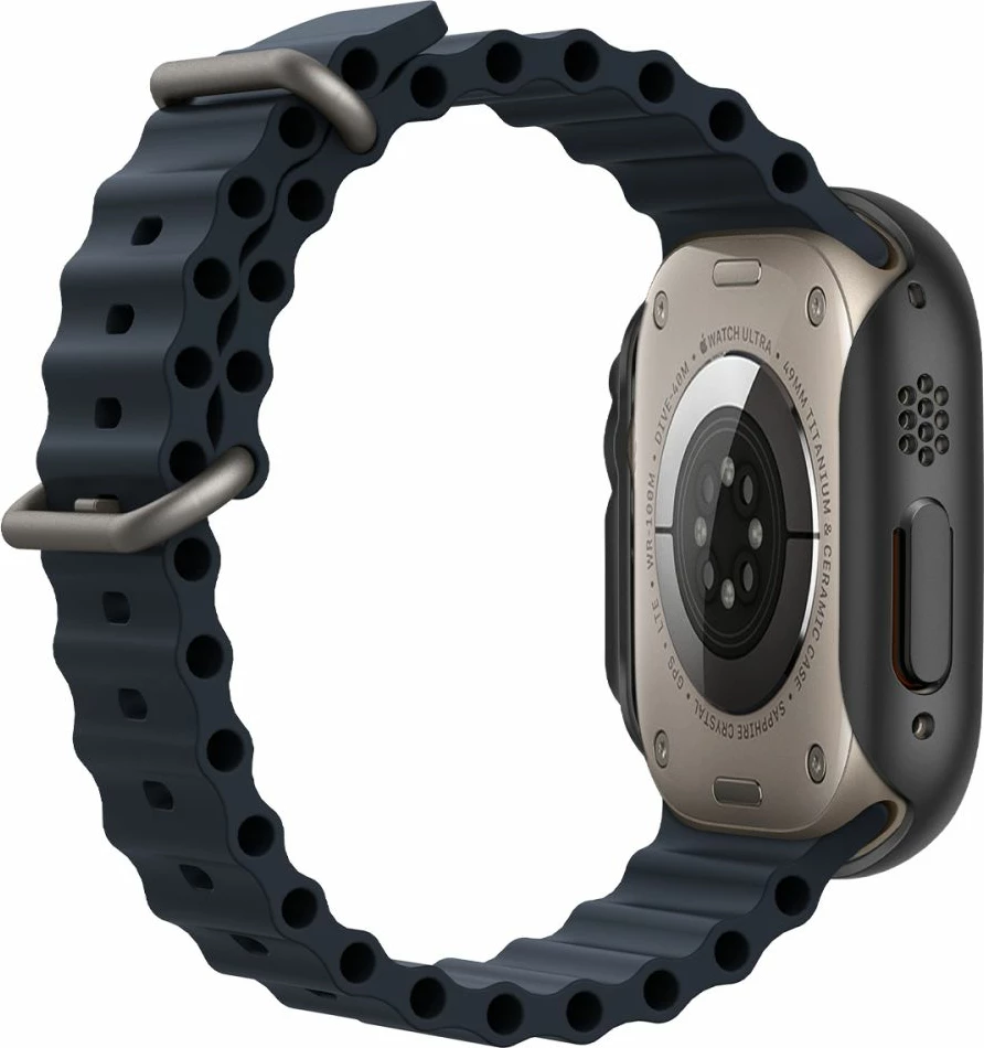 Mbështjellës Spigen Thin Fit për Apple Watch Ultra 49mm, Zi