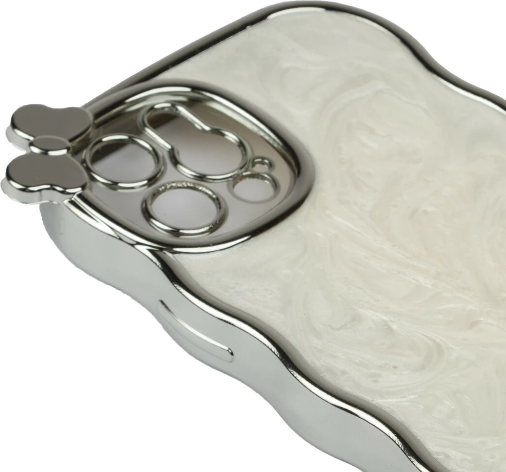 Fotroll Për Telefon Tech Time White&Silver (IP14PRO)