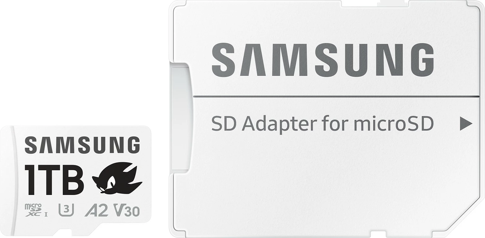 MicroSDXC Samsung 1TB PRO Plus Sonic, Class 10, UHS-I, A2, V30, bardhë