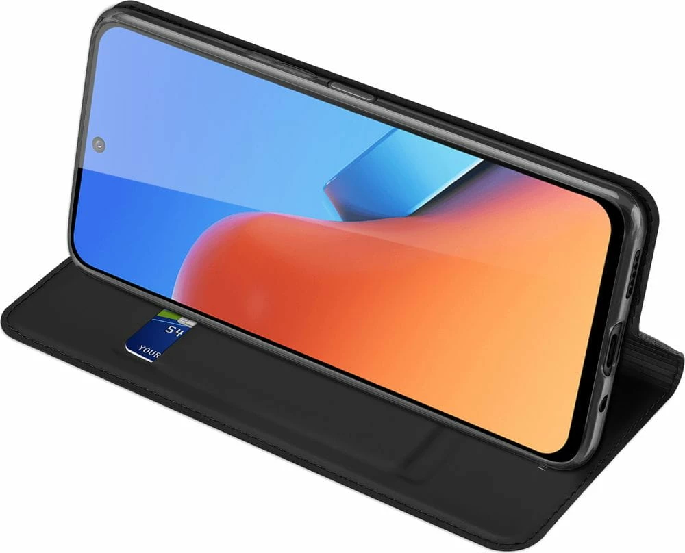 Mbështjellës Dux Ducis Skin Pro për Xiaomi Redmi 12/Redmi 12R, lëkurë ekologjike, i zi