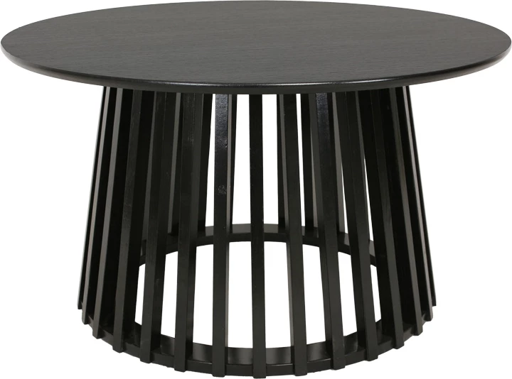 Tavolinë kafeje Domonic, MDF, ngjyrë e zezë, 80x45cm