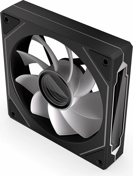 Ventilator PC Krux Corvus Reverse 120 ARGB (KRXE008) 120mm PWM 1600rpm, zi/bardhë, 1 copë