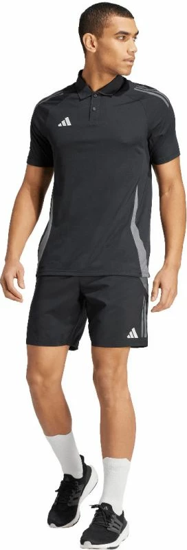 Maicë polo për meshkuj adidas Tiro 24, e zezë