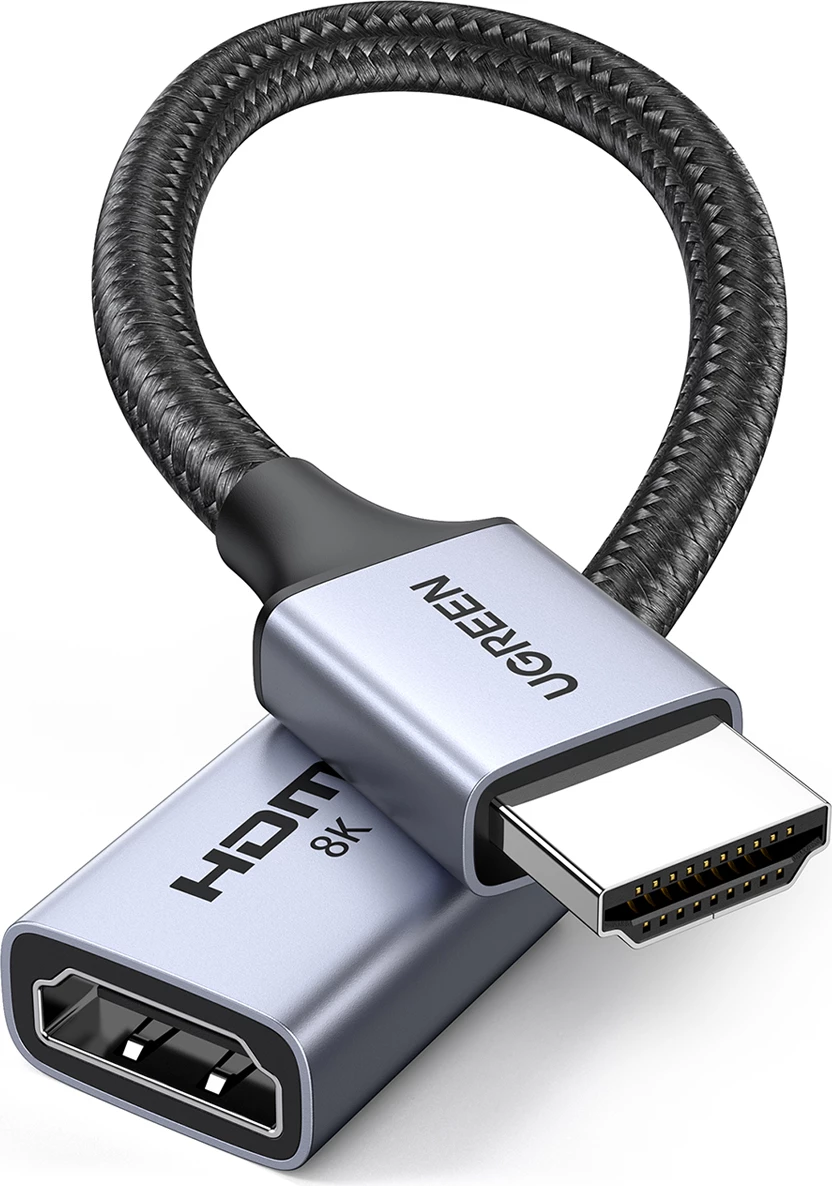 Kabllo HDMI zgjatues Ugreen HD165, 8K, 0.15m, Gri