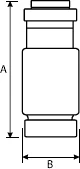 Fusibël Eaton D0/D01 16A gL/gG 400VAC E14 16NZ01, e bardhë
