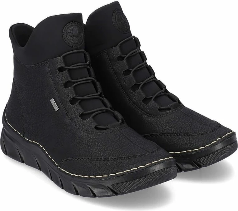 Çizme të izoluara për femra Rieker 55069-00, të zeza