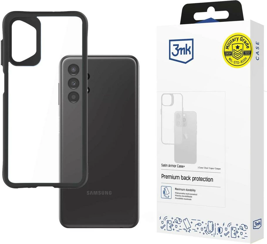 Mbështjellës 3mk Satin Armor Case+ për Samsung Galaxy A13/A04/A04s, Transparent