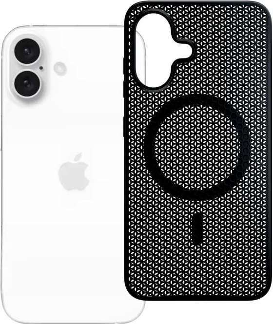 Kapak telefoni 3mk COOLing MagCase për iPhone 16, i zi