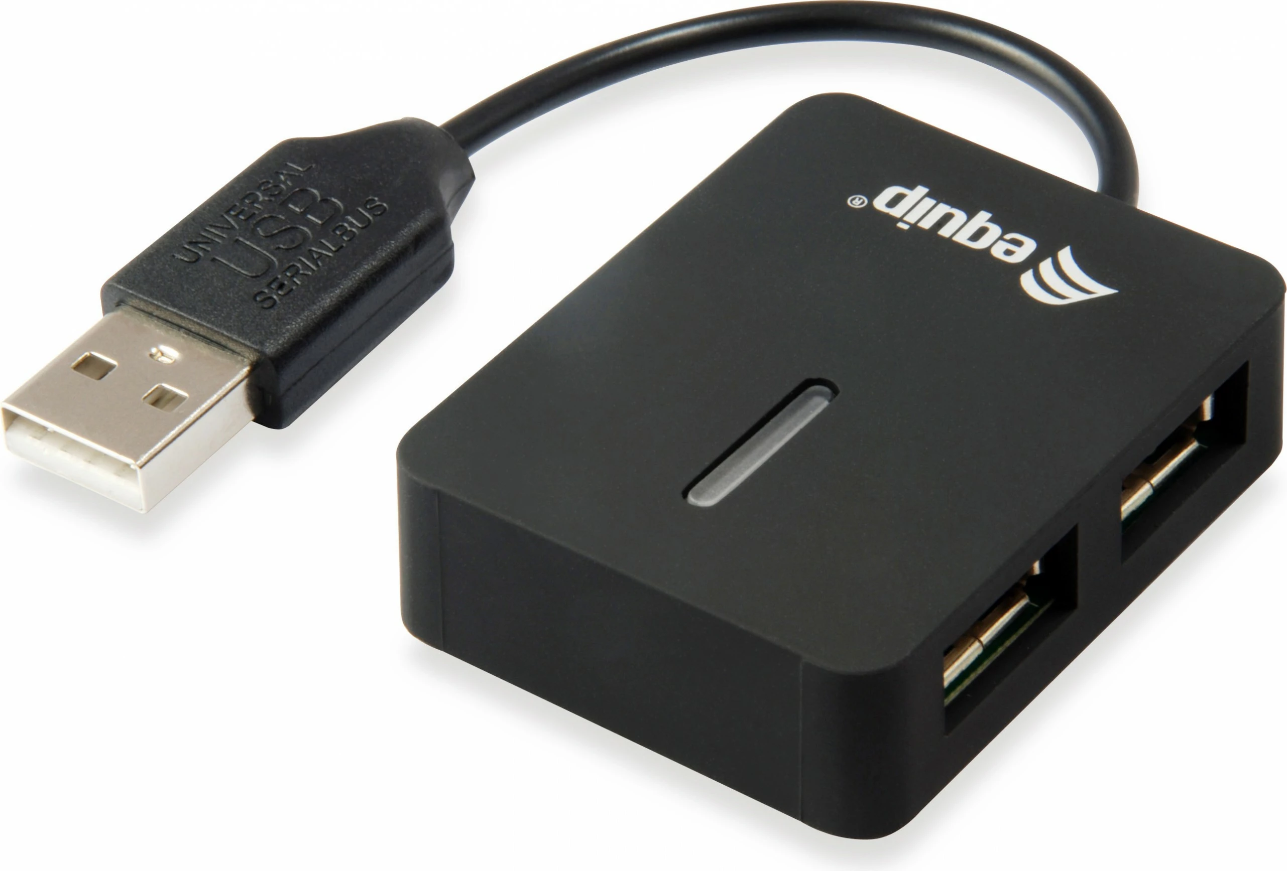 USB hub Equip 128952, 4 porta, USB 2.0, 480 Mbit/s, e zezë