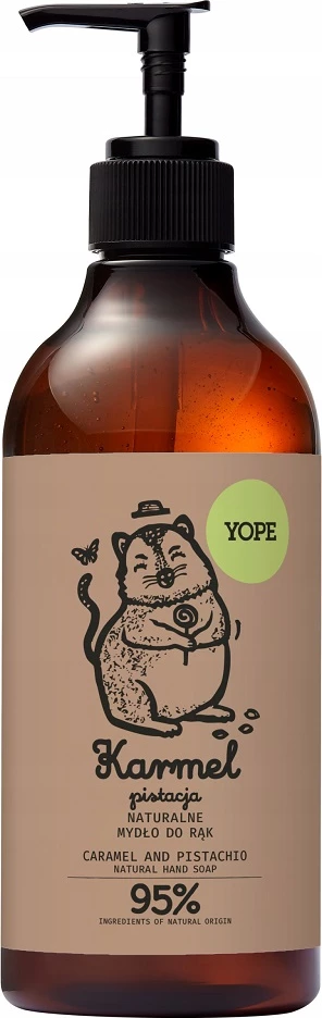Sapun për duar Yope Caramel & Pistachio për femra, 500ml